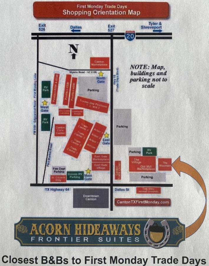 Acorn Hideaways Canton Charming Pioneer Suite 1890'S General Store Экстерьер фото